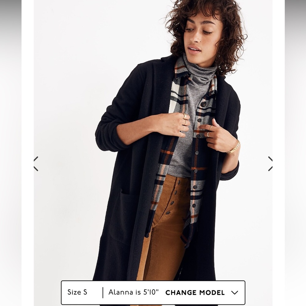 Madewell Black Cardigan Sweater
